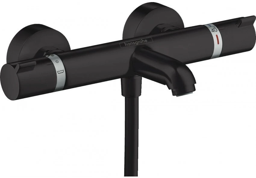 Смеситель для ванны с душем термостатический Hansgrohe Ecostat Comfort 13114670, черный матовый