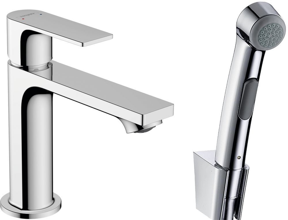 Смеситель для раковины Hansgrohe Rebris E 72216000 (с гигиеническим душем)