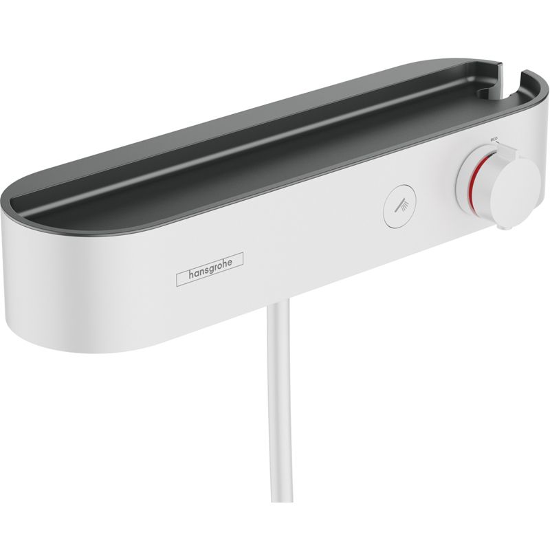 Смеситель для душа термостатический Hansgrohe ShowerTablet Select 400 24360700, матовый белый