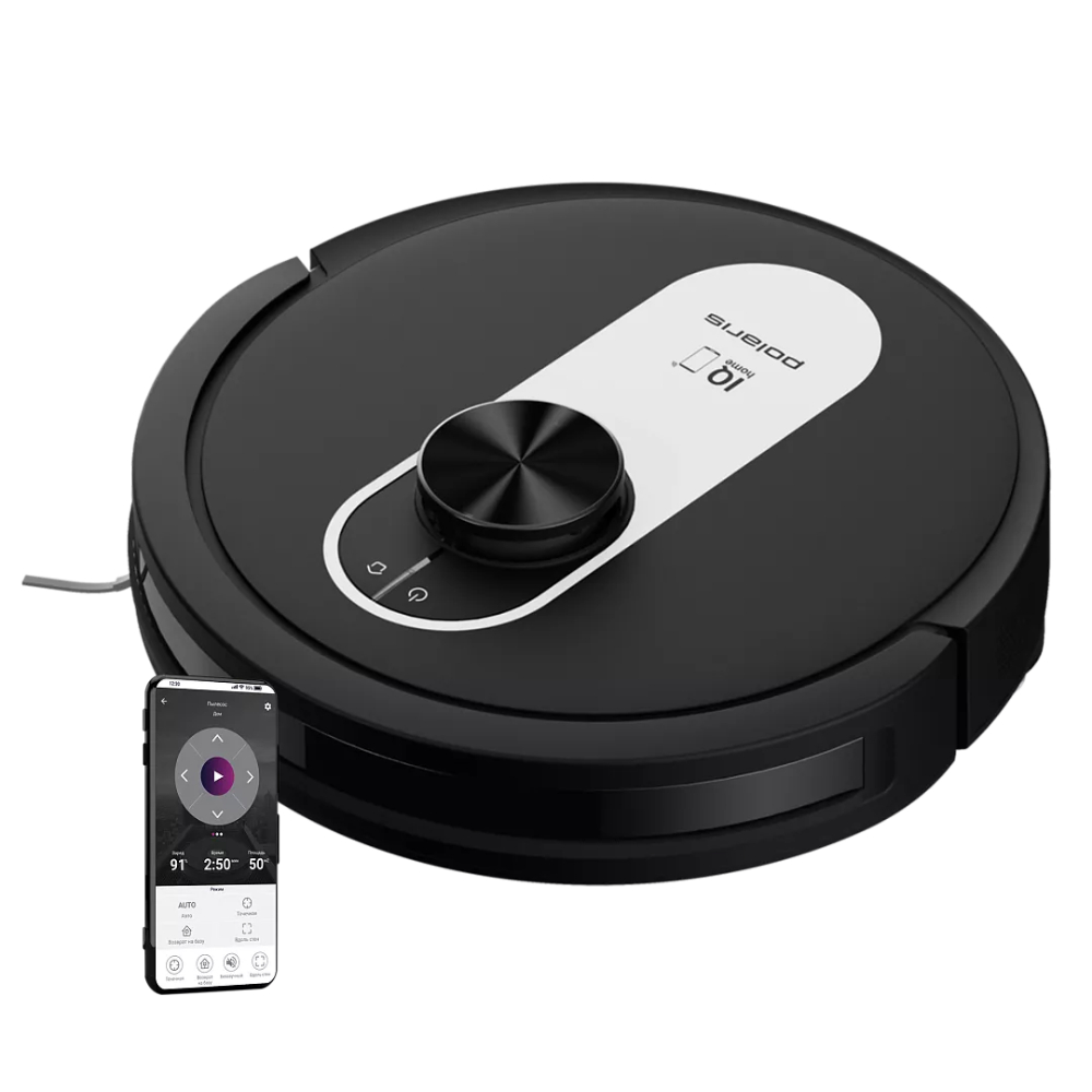 Робот-пылесос Polaris PVCR 4250 WIFI IQ Home, черный
