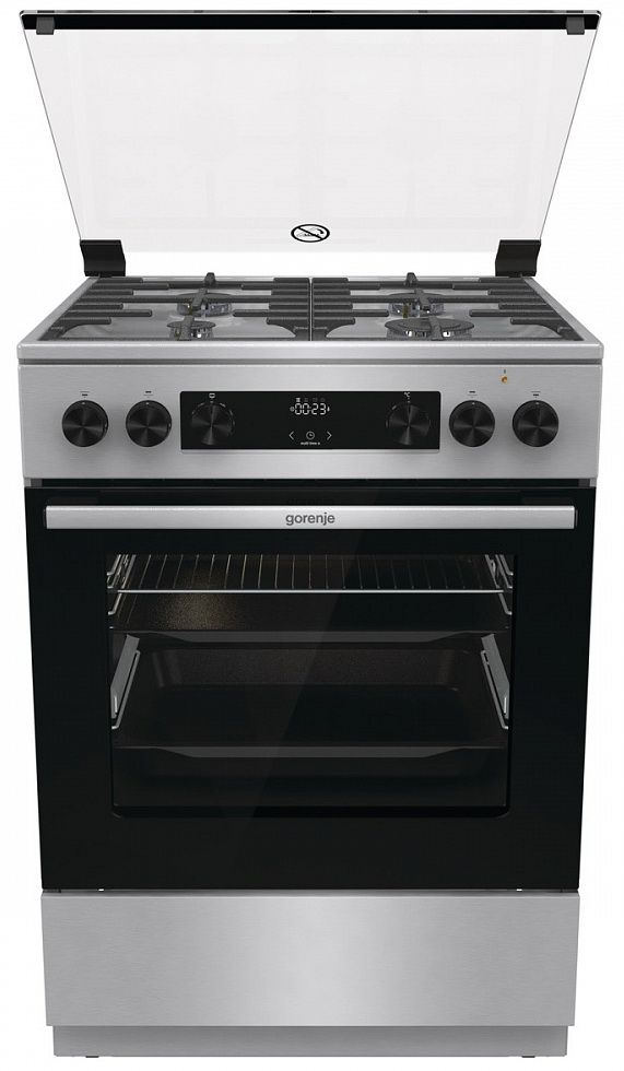 Плита комбинированная Gorenje GKS6C72XF, серебристый